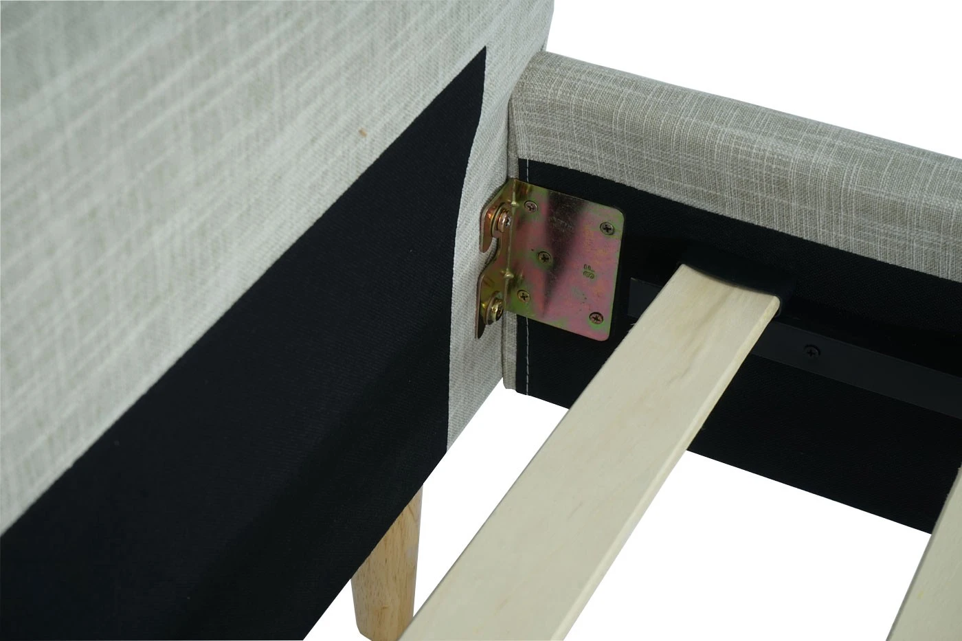 Polsterbett HWC-J98 + Lattenrost 180cm - Cremeweiß 8 Polsterbett HWC-J98 + Lattenrost 180cm - Cremeweiß – Bild 6