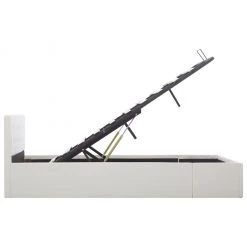 VidaXL Stauraumbett Hydraulisch Kunstleder - vidaXL Stauraumbett Hydraulisch Weiß Kunstleder 120×200 cm -Deutschland Betten Verkäufe 2022 c955de5ff0984dc48a9983544c69a735