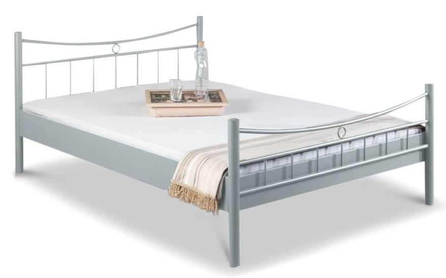 EINRICHTEN24 Metallbett Lily silbergrau - Breite: 90 cm 3 EINRICHTEN24 Metallbett Lily silbergrau - Breite: 90 cm