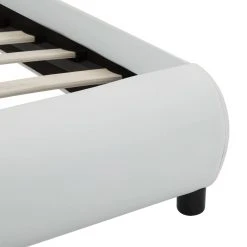 VidaXL Bettgestell mit LED Weiß Kunstleder - vidaXL Bettgestell mit LED Weiß Kunstleder 90 x 200 cm -Deutschland Betten Verkäufe 2022 ccaf9471d09e42ff882462e640de3c5d