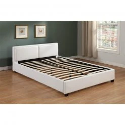 CARO-Möbel Polsterbett CELINE 140x200 cm - Weiß 6 CARO-Möbel Polsterbett CELINE 140x200 cm - Weiß -Deutschland Betten Verkäufe 2022 ced6653625054018b048893978180997