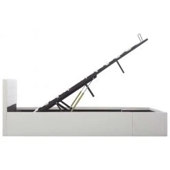 VidaXL Stauraumbett Hydraulisch Kunstleder - vidaXL Stauraumbett Hydraulisch Weiß Kunstleder 140×200 cm -Deutschland Betten Verkäufe 2022 cee30834d60e4bc9884b0770bf94534e