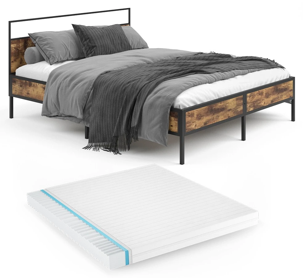 VitaliSpa Holzbett „Fyrk“ 200x160cm mit Matratze 8 VitaliSpa Holzbett „Fyrk“ 200x160cm mit Matratze – Bild 6