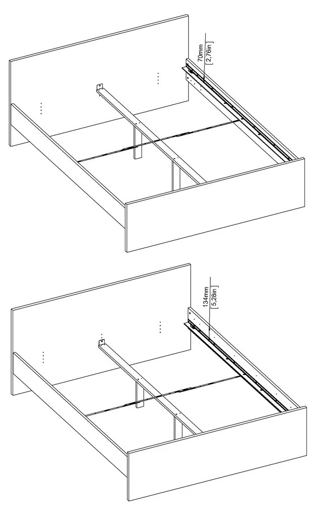 Ebuy24 Nada Bett 160 - Glas Weiß 10 Ebuy24 Nada Bett 160 - Glas Weiß – Bild 8