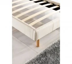 Sensoreve Bettgestell aus weißem Stoff 90x190cm -Deutschland Betten Verkäufe 2022 d20ff2b16a3b4436b055e72fac3638c9