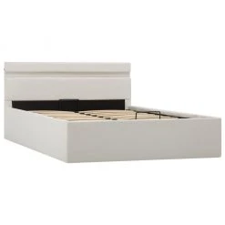 VidaXL Stauraumbett Hydraulisch mit LED - vidaXL Stauraumbett Hydraulisch mit LED Weiß Kunstleder 140×200 cm -Deutschland Betten Verkäufe 2022 d488a8c8a053468b8a75a606ed017502