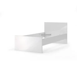 Ebuy24 Nada Bett 90 - Nada Bett 90 * 190 cm weiss hochglanz.