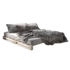 VitaliSpa Palettenbett 200x200cm Natur