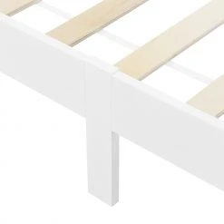 En.casa Holzbett Raisio - Weiß - Breite: 124 cm -Deutschland Betten Verkäufe 2022 dbdc259dd14344eeadde97278121aef8