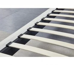 Sensoreve Bettgestell aus weißem Stoff 160x200cm -Deutschland Betten Verkäufe 2022 dd3d24f131de4498b48ebc4c3212e8f0