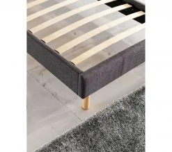 Sensoreve Bettgestell aus grauem Stoff 90x190cm -Deutschland Betten Verkäufe 2022 e60b2fa8c74a47ecbabd1c3661e70098