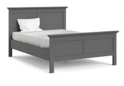 Dmora Bettgestell in grauer Holzoptik