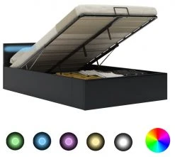 VidaXL Stauraumbett Hydraulisch mit LED - vidaXL Stauraumbett Hydraulisch mit LED Schwarz Kunstleder 140×200 cm -Deutschland Betten Verkäufe 2022 e7b90ddd443b44e5839f0060c101804e.cropped 0 82 1020 913.processed
