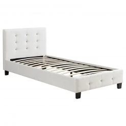 CARO-Möbel Polsterbett DELAWARE 90x200 cm - Weiß -Deutschland Betten Verkäufe 2022 e7c74bd969fd4b08a1bd07a3393afa75