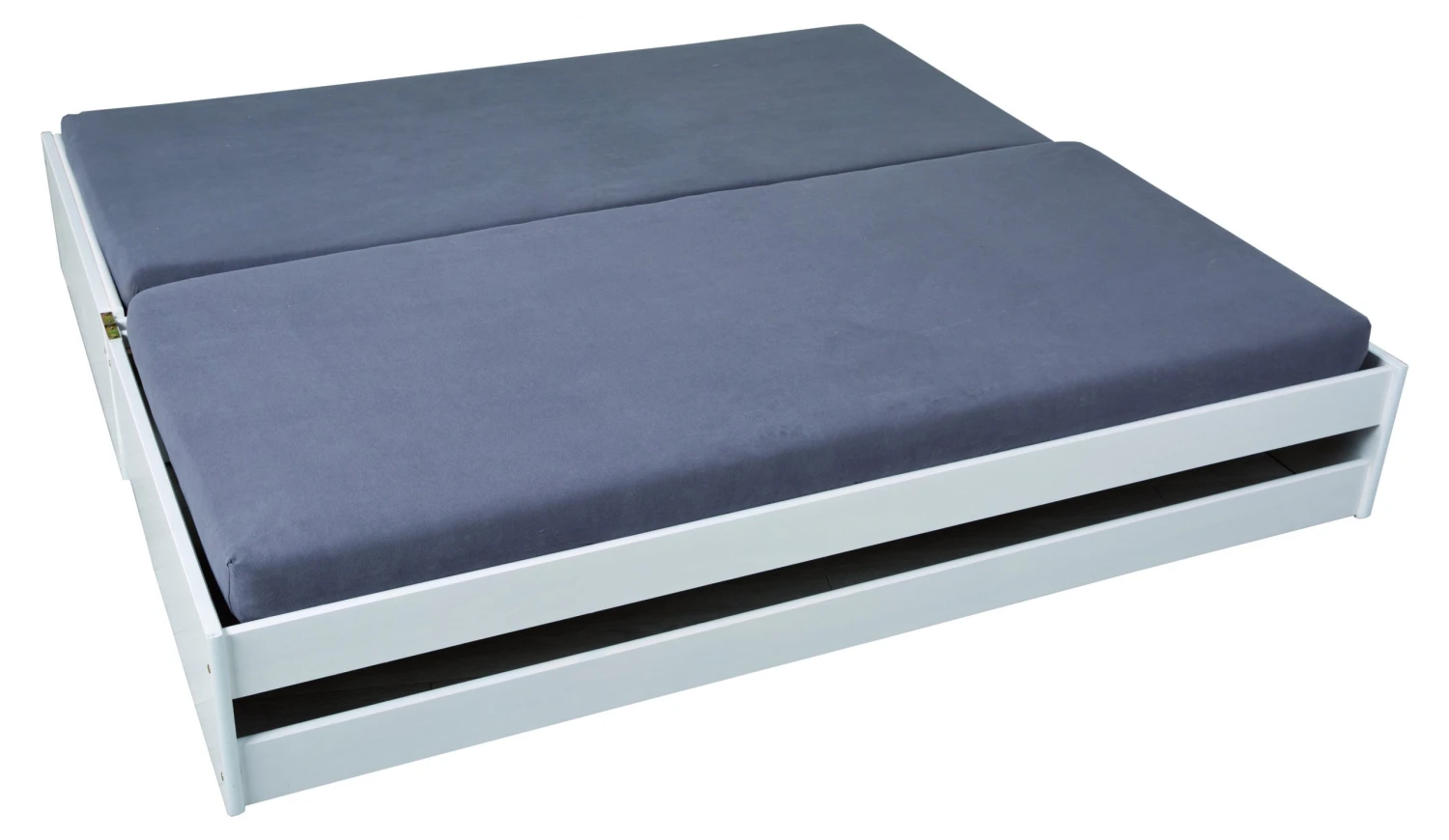 Ebuy24 Lotved Bett 90x200 - Glas Weiß 7 Ebuy24 Lotved Bett 90x200 - Glas Weiß – Bild 5