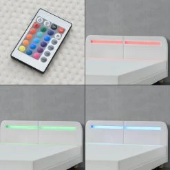 En.casa Polsterbett Roskilde - Weiß - Breite: 186 cm -Deutschland Betten Verkäufe 2022 eb0b9f2e0931418a981a7bdfa3a1044c