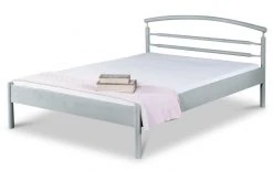EINRICHTEN24 Metallbett Ella weiß - Breite: 140 cm