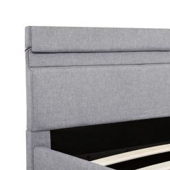 VidaXL Bettgestell - vidaXL Stauraumbett Hydraulisch mit LED Hellgrau Stoff 160×200 cm -Deutschland Betten Verkäufe 2022 f16f683935bf465e8a3f6030c1b072aa