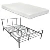En.casa Metallbett Laos mit Matratze - Grau - Breite: 142 cm -Deutschland Betten Verkäufe 2022 f261293620924bb1b6726025832eacbc