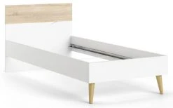 Ebuy24 Napoli Bett 90x200 - Napoli Bett 90x200 cm weiss, Eiche Struktur Dekor. -Deutschland Betten Verkäufe 2022 f2c1932c687547dab4863809133ec3cf.cropped 175 286 609 379.processed