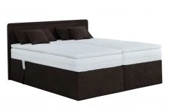 Spenger Bettenstudio Boxspringbett Montana mit Elektro-Motor - Dunkelbraun - Breite: 180 cm