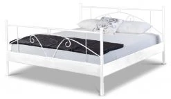 EINRICHTEN24 Metallbett Anna weiß - 180 x 212 cm