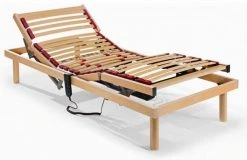 Dmora Einzelbett aus Holz mit Motor