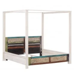 Wolf-Möbel Himmelbett Goa White - Akazie massiv - Weiß -Deutschland Betten Verkäufe 2022 himmelbett goa white akazie massiv weiss 3230737