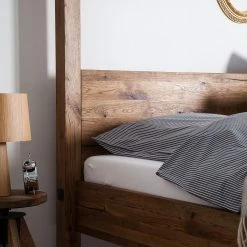 Neue Modular Himmelbett Porto-Alegre - Naturpordukt - eventuell leichte Abweichung vom Bild - 140 x 200cm -Deutschland Betten Verkäufe 2022 himmelbett porto alegre sumpfeiche massiv 140 x 200cm 4642116