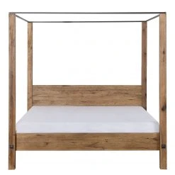 Neue Modular Himmelbett Porto-Alegre - Naturpordukt - eventuell leichte Abweichung vom Bild - 140 x 200cm -Deutschland Betten Verkäufe 2022 himmelbett porto alegre sumpfeiche massiv 3543557