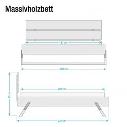 Ars Natura Massivholzbett Breuberg - 180 x 200cm -Deutschland Betten Verkäufe 2022 massivholzbett breuberg wildeiche massiv 3901152