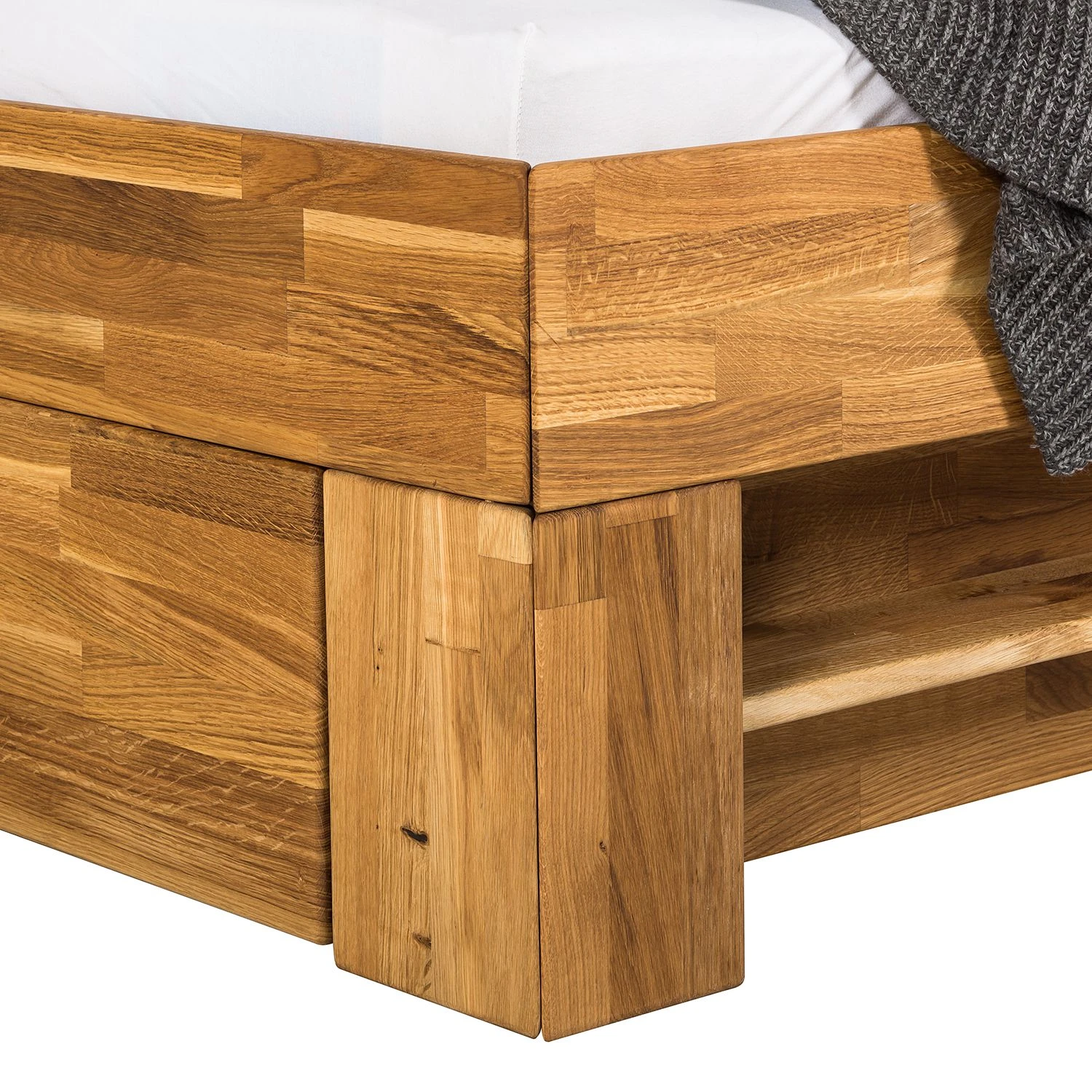 Ars Natura Massivholzbett EosWOOD - inkl. Bettkästen - Eiche massiv - Eiche - 160 x 200cm 14 Ars Natura Massivholzbett EosWOOD - inkl. Bettkästen - Eiche massiv - Eiche - 160 x 200cm – Bild 12