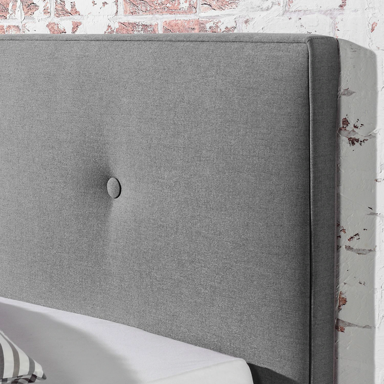 Mørteens Polsterbett Alnarp Strukturstoff - Granit - 100 x 200cm - Mit Lattenrost 4 Mørteens Polsterbett Alnarp Strukturstoff - Granit - 100 x 200cm - Mit Lattenrost – Bild 2