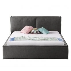 Polsterbett Kinx - Stoff KINX: Anthrazit - 180 x 200cm -Deutschland Betten Verkäufe 2022 polsterbett kinx webstoff 140 x 200cm anthrazit 5111232