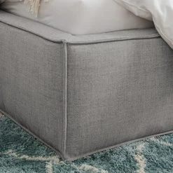 Polsterbett Kinx - Stoff KINX: Grau - 180 x 200cm -Deutschland Betten Verkäufe 2022 polsterbett kinx webstoff 140 x 200cm hellgrau 5111980