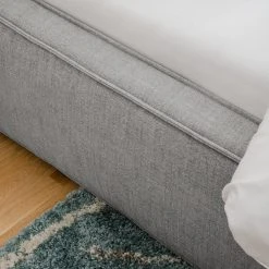 Polsterbett Kinx - Stoff KINX: Grau - 180 x 200cm -Deutschland Betten Verkäufe 2022 polsterbett kinx webstoff 140 x 200cm hellgrau 5111984