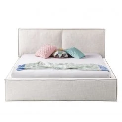 Polsterbett Kinx - Stoff KINX: Weiß - 180 x 200cm -Deutschland Betten Verkäufe 2022 polsterbett kinx webstoff 140 x 200cm weiss 5111256