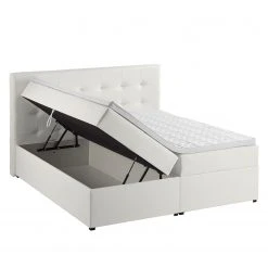 Polsterbett KiYDOO IV - Weiß - 180 x 200cm 24 Polsterbett KiYDOO IV - Weiß - 180 x 200cm -Deutschland Betten Verkäufe 2022 polsterbett kiydoo iv inkl bettkasten kunstleder 180 x 200cm weiss 5117820