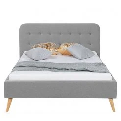 Mørteens Polsterbett Klink II - Lichtgrau - 140 x 200cm -Deutschland Betten Verkäufe 2022 polsterbett klink ii webstoff 140 x 200cm hellgrau 4162832