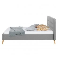 Mørteens Polsterbett Klink II - Lichtgrau - 140 x 200cm -Deutschland Betten Verkäufe 2022 polsterbett klink ii webstoff 140 x 200cm hellgrau 4162840