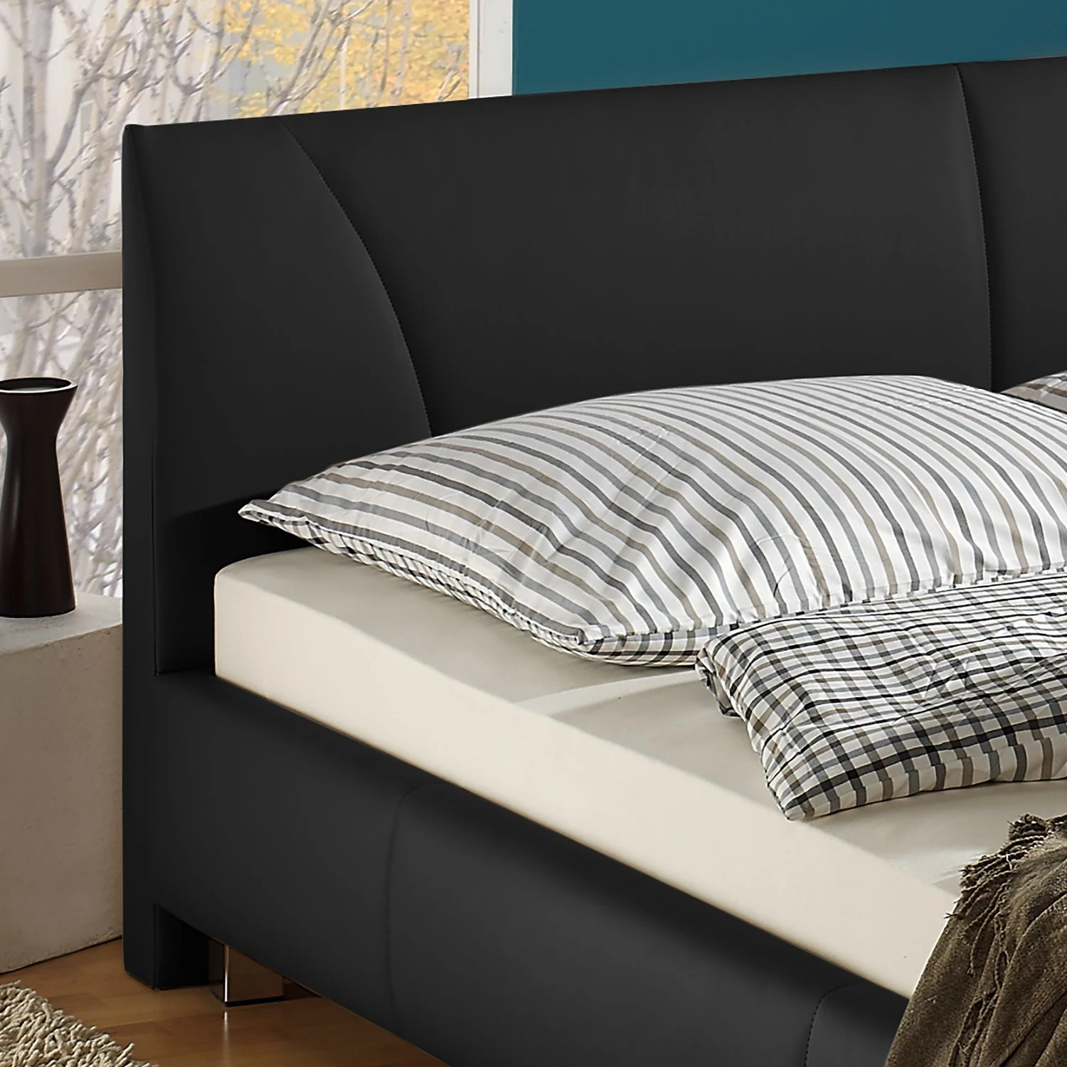 Loftscape Polsterbett Osterhofen Kunstleder - Schwarz - 180 x 200cm 5 Loftscape Polsterbett Osterhofen Kunstleder - Schwarz - 180 x 200cm – Bild 3