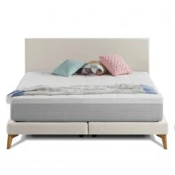 SmoodSpring Bett I - Webstoff / Eiche massiv - Creme - 180 x 200cm 20 SmoodSpring Bett I - Webstoff / Eiche massiv - Creme - 180 x 200cm -Deutschland Betten Verkäufe 2022 smoodspring bett i webstoff eiche massiv 140 x 200cm creme 5165220